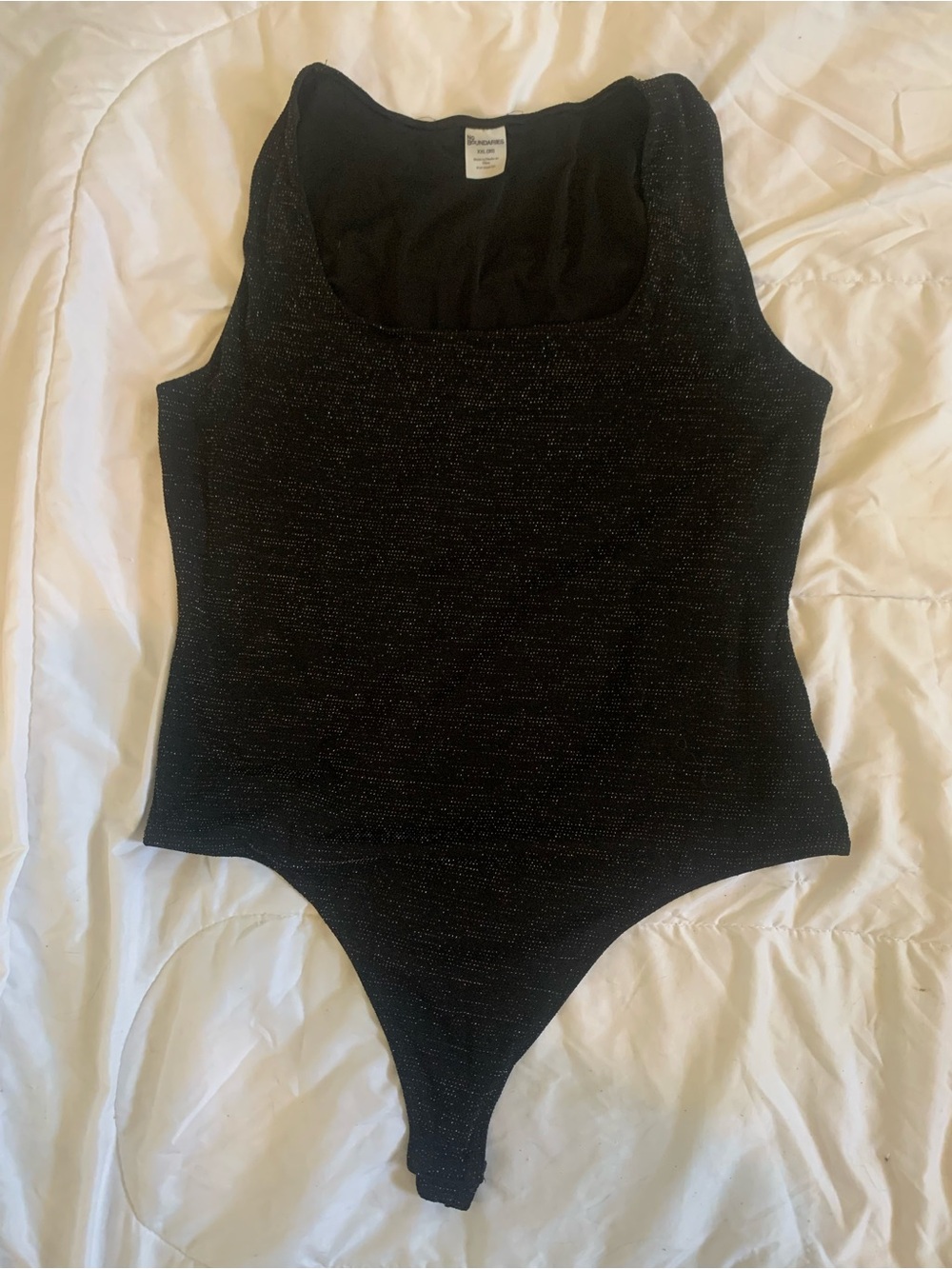 Black Sparkle One-Piece Bodysuit